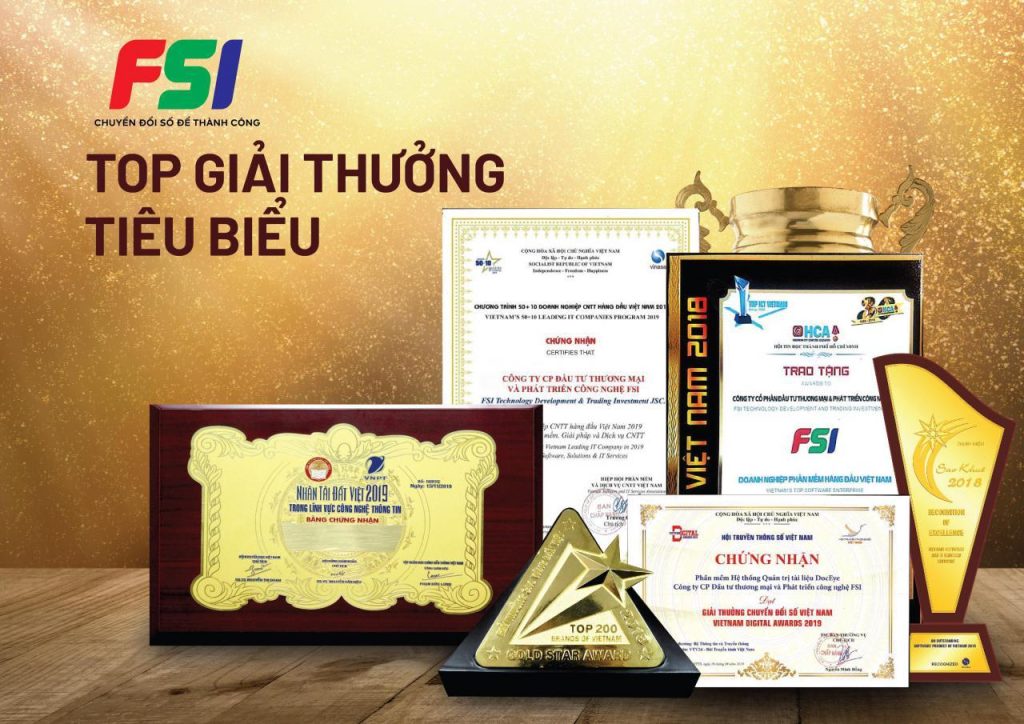 giải thưởng fsi đạt được trong năm gần đây 
